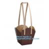 Paper Bag Manufacturer OEM Best Quality CMYK Colored Kraft Paper Gift Bag Flower