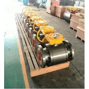 China ANSI Class 150 Flanged End Ball Valve Gear Operated Forged Steel A105 LF2 wholesale