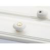China Round Ceramic Cabinet Door Knobs , White Porcelain Ceramic Drawer Pulls And Knobs wholesale