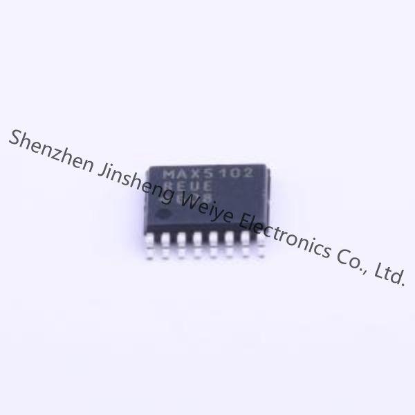 MAX5102BEUE Digital to Analog Converters - DAC +2.7V to +5.5V, Low-Power, Dual, Parallel 8-Bit DAC with Rail-to-Rail Vol