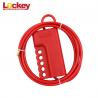 China Two Type Cable Lockout Tagout Devices With Dia 3.2mm 5mm Length 2.4m wholesale