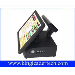 All In One Red POS / Cash Register Touch Terminal For Dining And Pizzeria