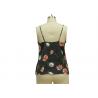 China Neck Lace Casual Ladies Wear Floral Strappy Midi Dress Nightwear 100% Polyester Satin wholesale