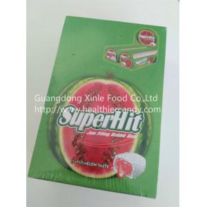 China bubble chewing gum cube shape chewing candy for kids low sugar watermelon mint candy supplier