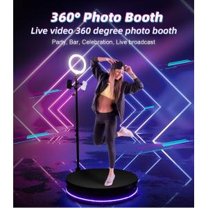 China Emergency Control LCD Advertising Display Automatic Spin 360 Photo Booth supplier