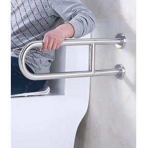 304 Stainless Steel U Shaped Grab Bars , Anti Slip Bathroom Safety Rails
