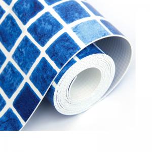 China 1.5mm Thickness Waterproof mosaic Anti-Slip UV-resistant pvc swimming pool liner wholesale