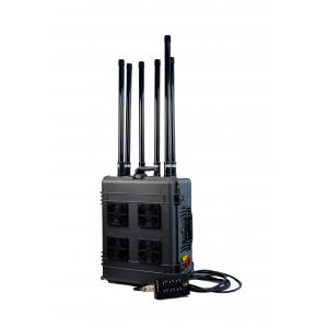 China Up to 1500M Jamming Range High Power Draw Bar Box 6 Channels Mobile Signal Jammer 300W exspcially for drone supplier