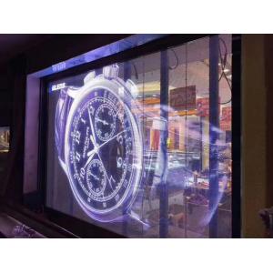 China Hot Sale indoor Shopping Mall Elevator Jewelry Store Advertising P3.91 Transparent LED Screen supplier