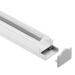 19.5*16mm Aluminium LED Mounting Profile Surface Mounted With Acrylic Cover