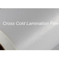 Flexible Cross Cold Laminating Film Semi Transparent 0.8mm