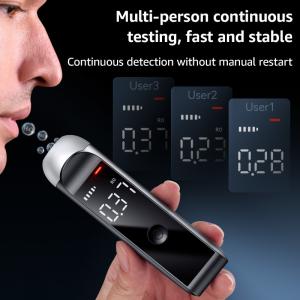 Fast Response Portable Alcohol Breathalyzer Machine With LCD Display