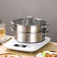 China Factory 28 CM Steamer Pot Stainless Steel Dumplings Seafood Rice Cooking Food Steamer Pot For Sale on sale