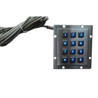 China NEMA4 RS485 Wireless Number Pad , Custom Computer Numeric Keypad Panel Mounting on sale
