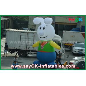 China 210D Oxford Cloth Lovely Rabbit Inflatable Cartoon Characters For Promotion supplier