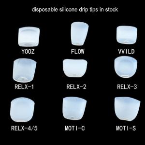 Disposable 810 510 Silicone Rubber Supplies Drip Tip Durable For E Cigarette
