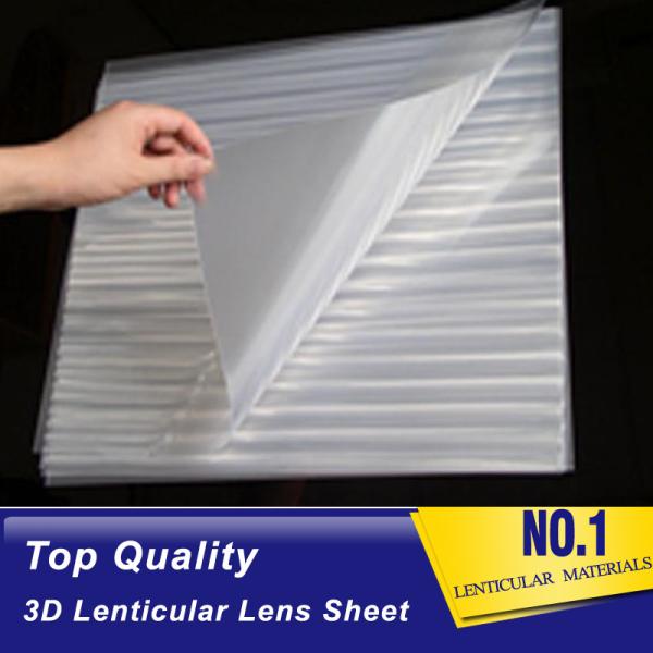 Lente lenticular plástica del animal doméstico 3d 160 de la LPI 3d de la lente de hoja del grueso lenticular LENTICULAR PLÁSTICO del material 0.25m m