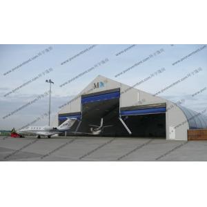 China Outdoor Aircraft Hangar Tent , Temporary Garage Tent High Level Industrial Door Design supplier