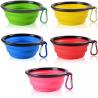 Custom Round Shape Collapsible Feeder Travel Cat Dog Water Food Pet Bowl
