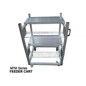 China Durable aluminum frame PANASONIC CM402, CM602, and NPM Feeder Cart, 2 layers and 30 feeder slots in each layer supplier
