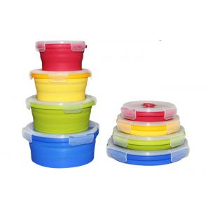 China Food Safety , Collapsible , Leak Proof , Silicone Storage Box Set wholesale