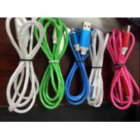 China 2.4A USB Flowing Light Led Three In One Data Cable Nylon Braided on sale