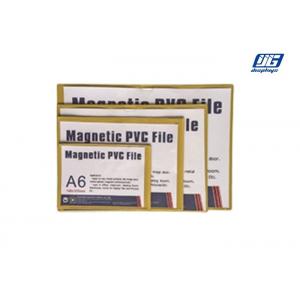 China A4-A6 PVC File Magnetic Document Holder Rectange Shape Apply To Any Metal Surfaces supplier