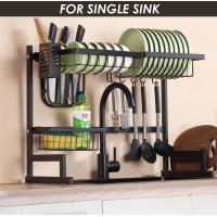 China Height 52cm Stainless Steel Over The Sink Drying Rack OEM 65cm Width on sale