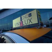 China RGB p5mm taxi cab roof signs , 1/8 scanning taxi top advertising signs 400w / m2 on sale