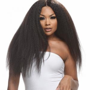 China Yaki Straight 100% Virgin Human Hair Extensions 3 Bundles With Lace Closure supplier