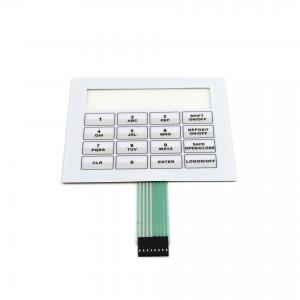 Customized Medical Membrane Switch With Flat Keys Polydome Overlay