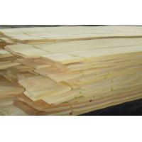 China Yellow Rubber Slice Crown Cut Wood Veneer For Furniture on sale