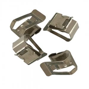 OEM PV Solar Cable Clip Corrosion Resistant Stainless Steel Frame Wire Clips