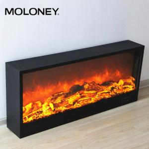 32inch Pure Decor Wood Mantel Fireplace Linear Shape Digital Button