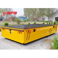 China Battery Operated Flatbed Trackless Transfer Cart With Dead Man Stop 1 -500T Load Capacity on sale