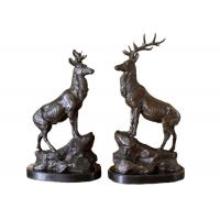 China Life Size Metal Antelope Casting Bronze Deer Sculpture for Indoor or Outdoor on sale