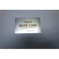 China 85.5*54mm Silver Smart IC Card Hologram Drawing PVC Material on sale