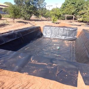 Reinforced HDPE Geomembrane Pond Membrane Liner for 100% Virgin HDPE LLDPE Raw Material