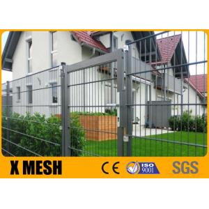 Garden Pvc Galvanized Anti Climb Mesh Fence Panel 200mmx50mm Hole Opening