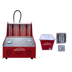 China Petrol Fuel Injector Cleaning Machine Red Color 60*60*42cm 230W FCC Approved supplier