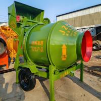 China 380V Customized Voltage Self Loading Cement Mixer 80MM Aggregate Self-Dumping Mixing Machine on sale