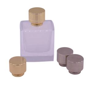 China 23*27mm Threaded Perfume Bottle Caps Zinc Alloy For Small Perfume Bottles supplier