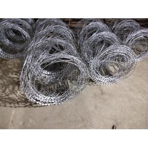Hot Dipped Galvanized BTO-18 Concertina Coil Wire Flat Wrap Razor Barbed Wire