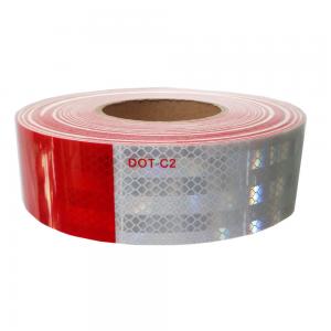 China White And Red Dot C2 Reflective Tape Truck Self Adhesive Reflective Tape supplier