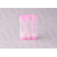 China Pink 5g  Lip Balm Tubes / Plastic Lip Gloss Tubes BPA Free And Clean on sale