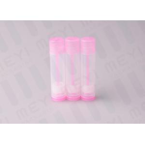 China Pink 5g  Lip Balm Tubes / Plastic Lip Gloss Tubes BPA Free And Clean supplier