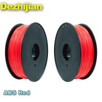 China Good Stability Red PLA 3d Printer Filament Neat Winding Spool 1kg / Roll on sale