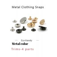 China Dull Silver Spring 8mm Metal Clothing Snaps on sale