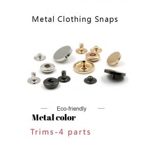 Dull Silver Spring 8mm Metal Clothing Snaps