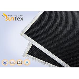 China High Temperature Resistant Graphite Coated Glass Cloth Abrasion Resistant Cloth For Welding Curtains & Covers supplier